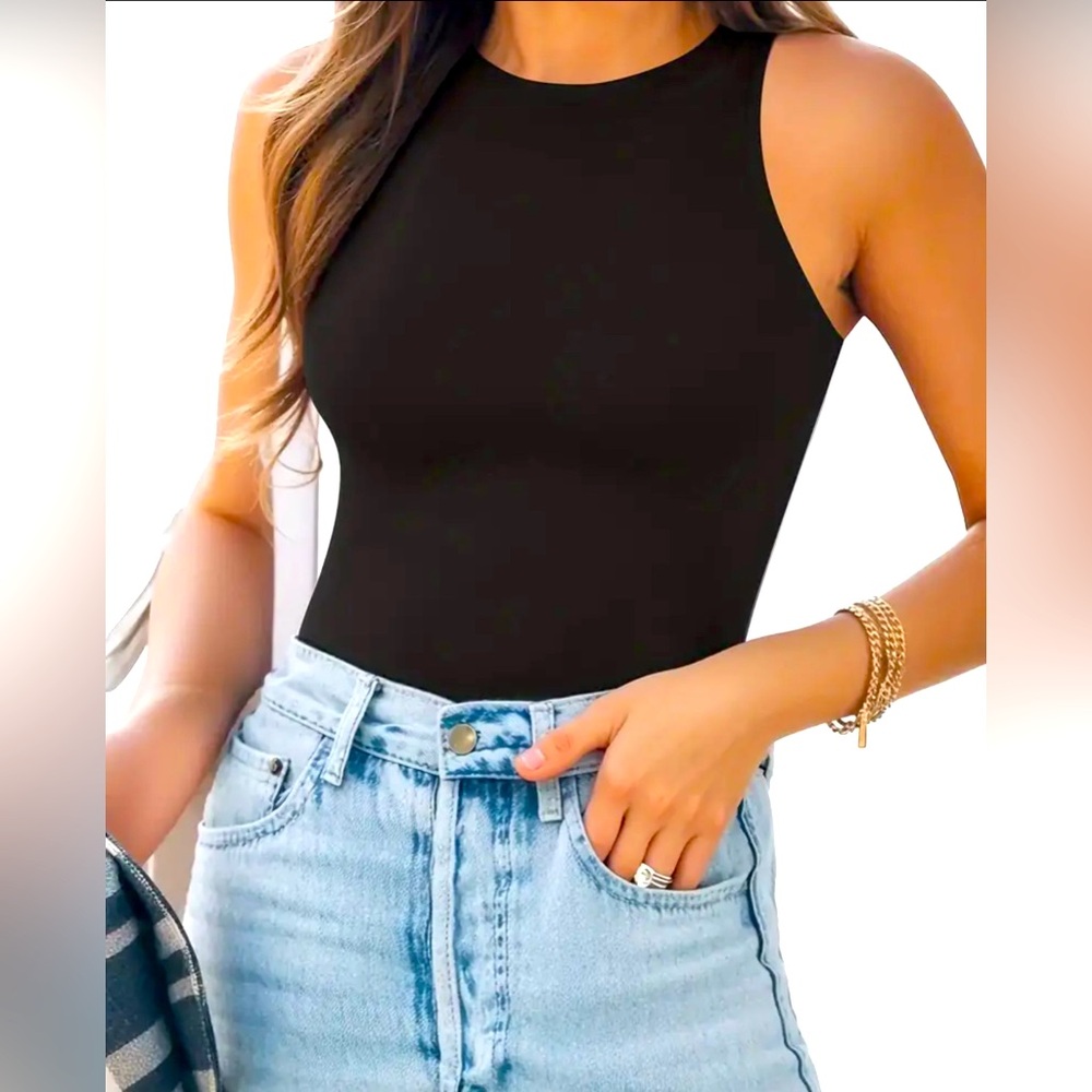 New Crew Neck Tank Bodysuit